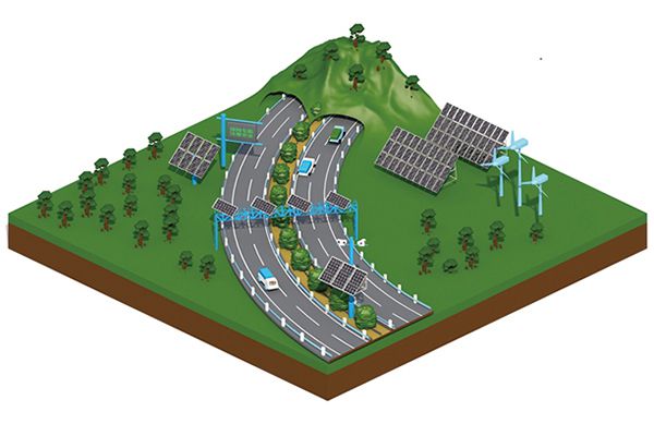 Решения солнечной энергосистемы для дорожного строительства