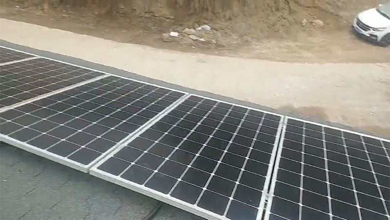 Установка солнечных батарей в сельской местности